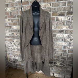 Garnet Hill Longline Cardigan Duster Mohair Wool
Blend Ruffled Size S